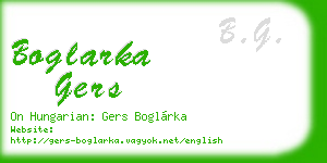 boglarka gers business card